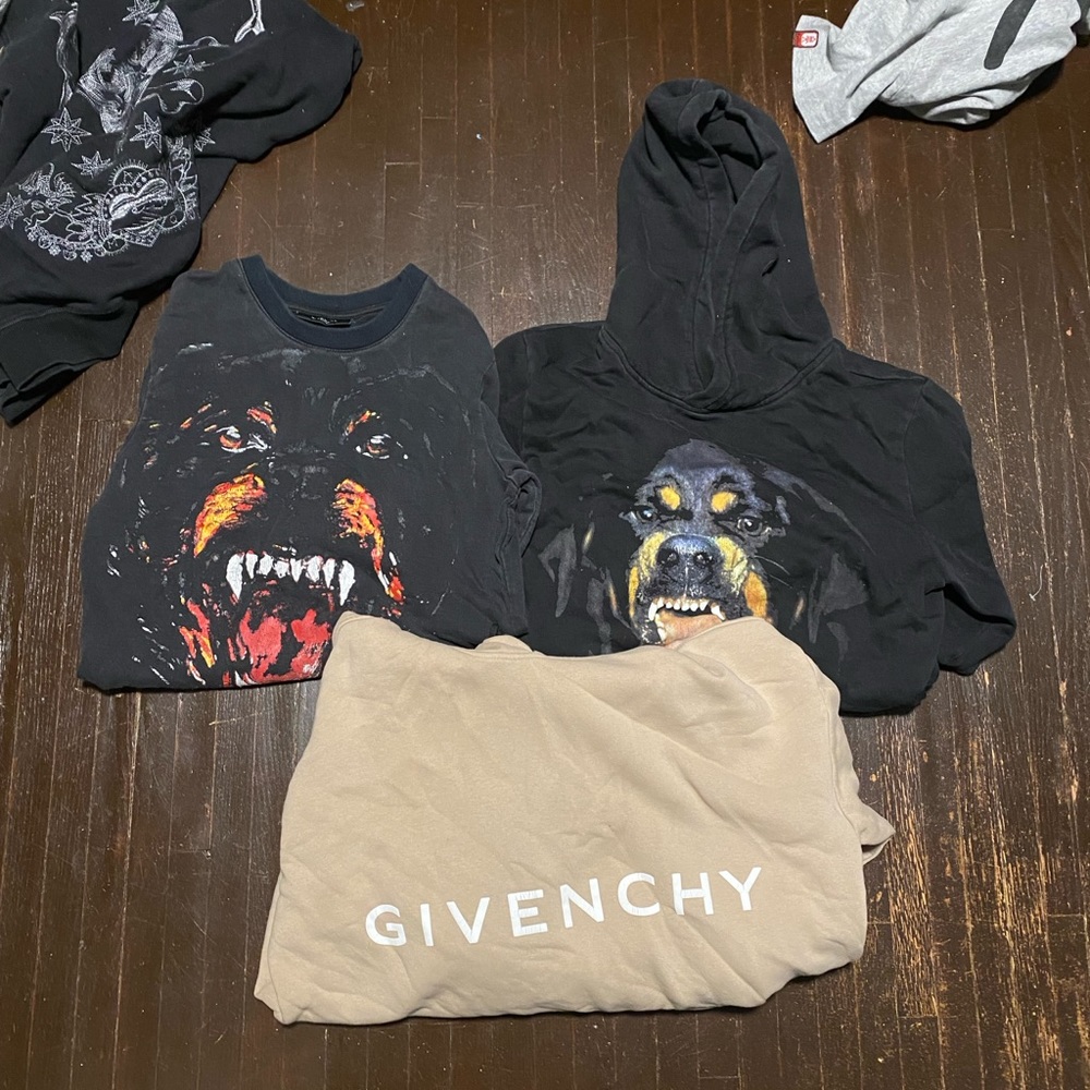 Lot of 3 Givenchy Sweaters Various Sizes